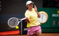 Swiatek in action at the Italian Open 2025 - Day One - Source: Getty
